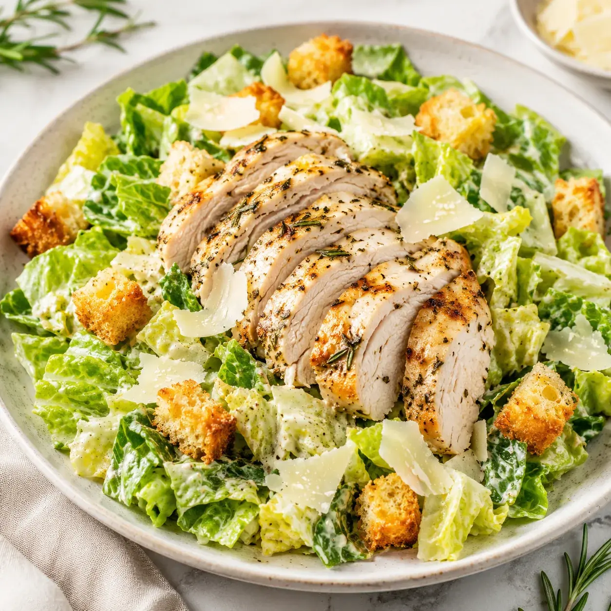 Rosemary Chicken Caesar Salad