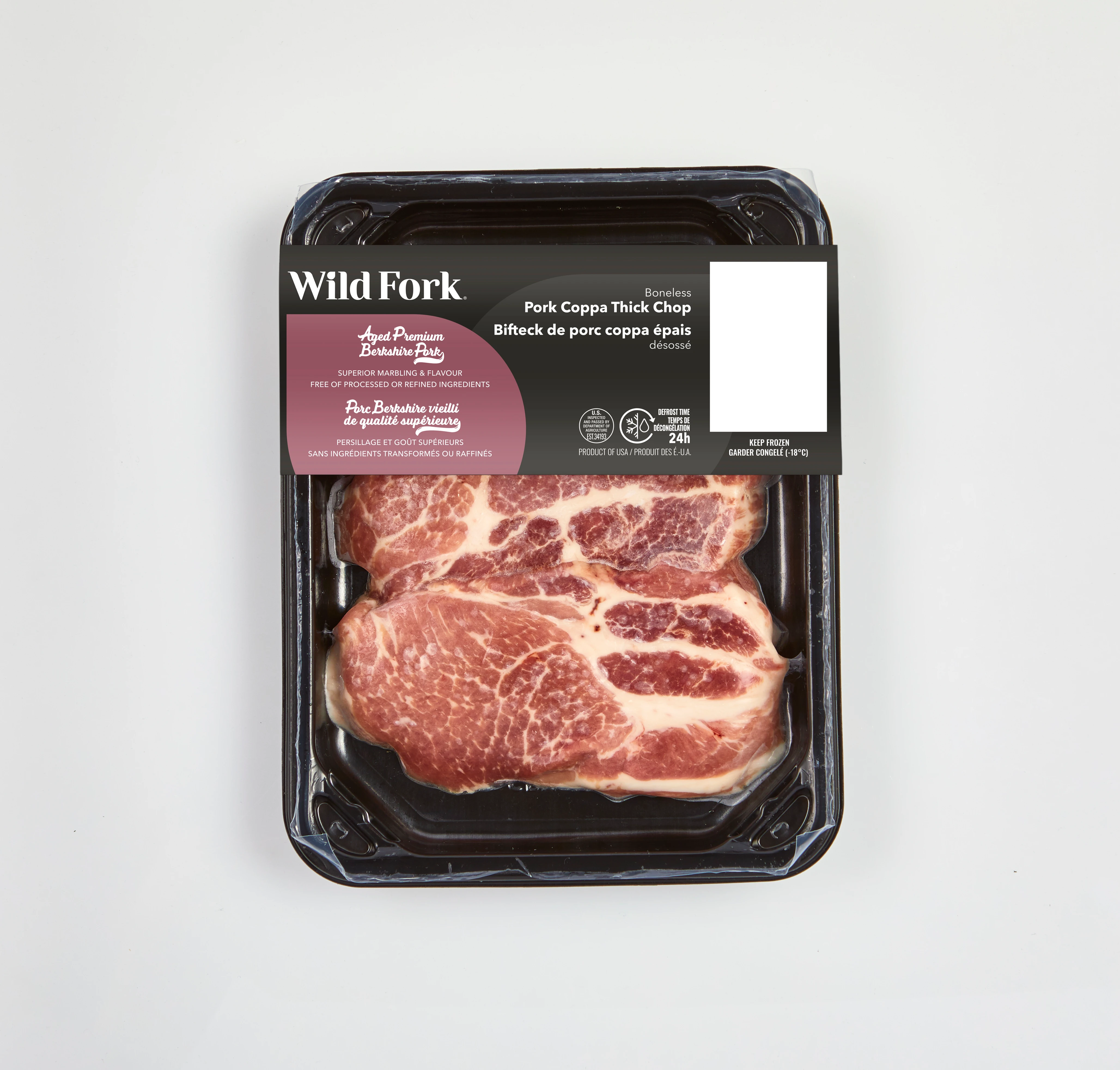 WFC 6813 Pork Chop CoppaThick Berkshire Product