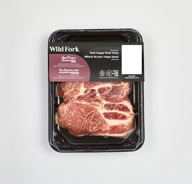 WFC 6813 Pork Chop CoppaThick Berkshire Product