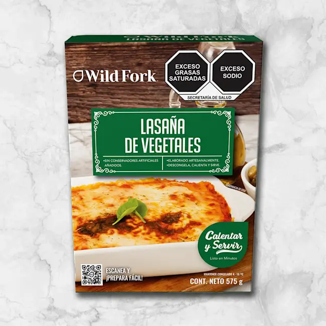 81943 WFMex Packaged LASAÑA DE VEGETALES Platillos Listos