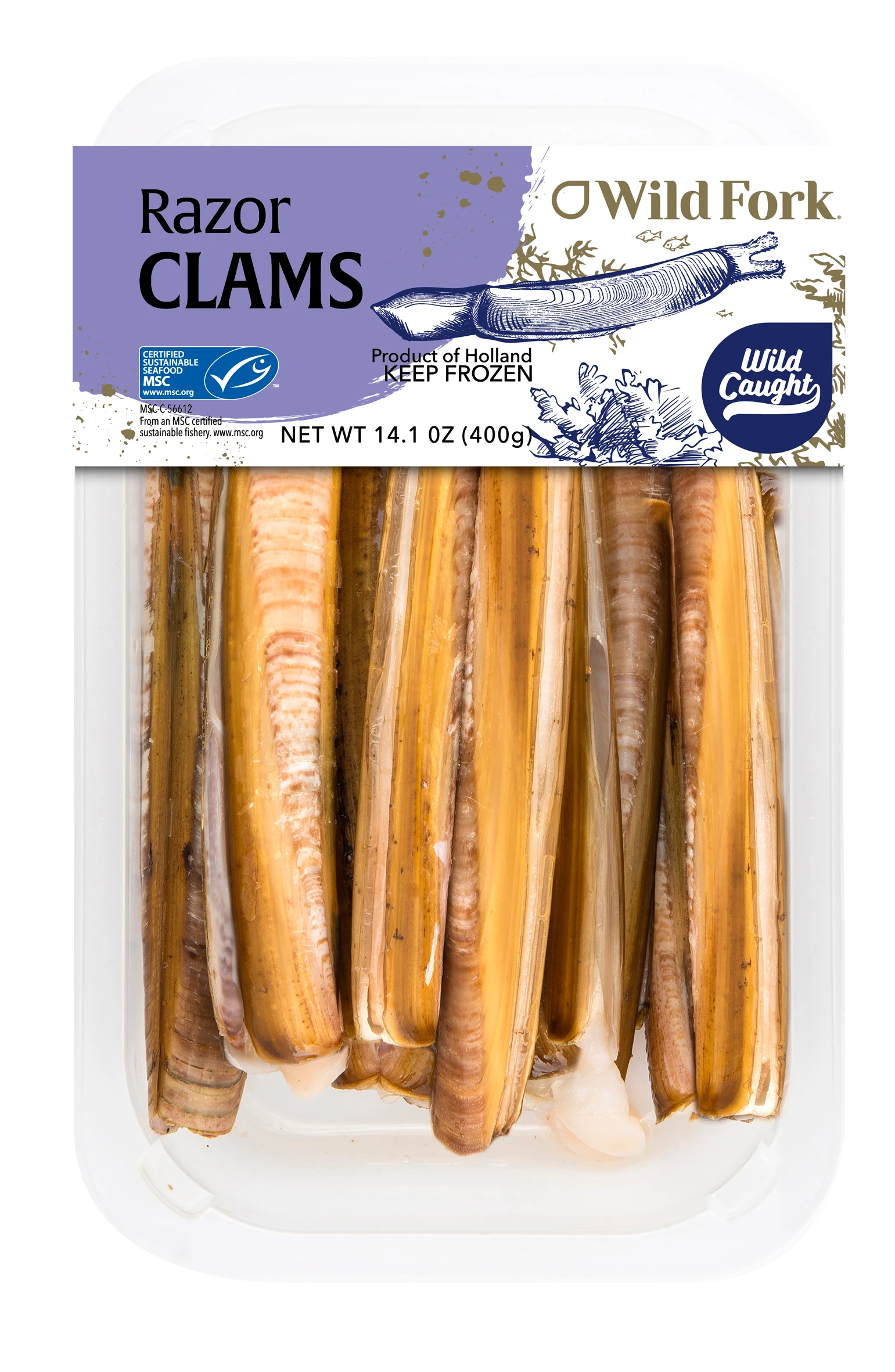6223 ARTWORK Razor Clam 14.1oz VS Tray