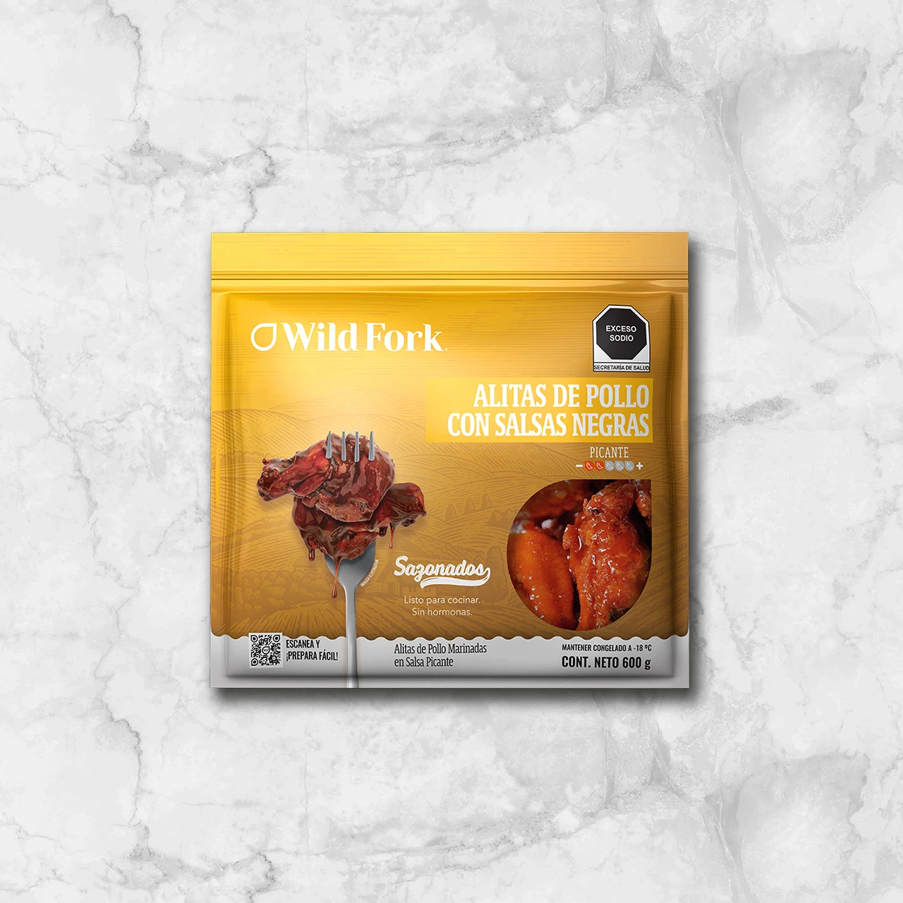 Alitas de Pollo Salsas Negras - 2