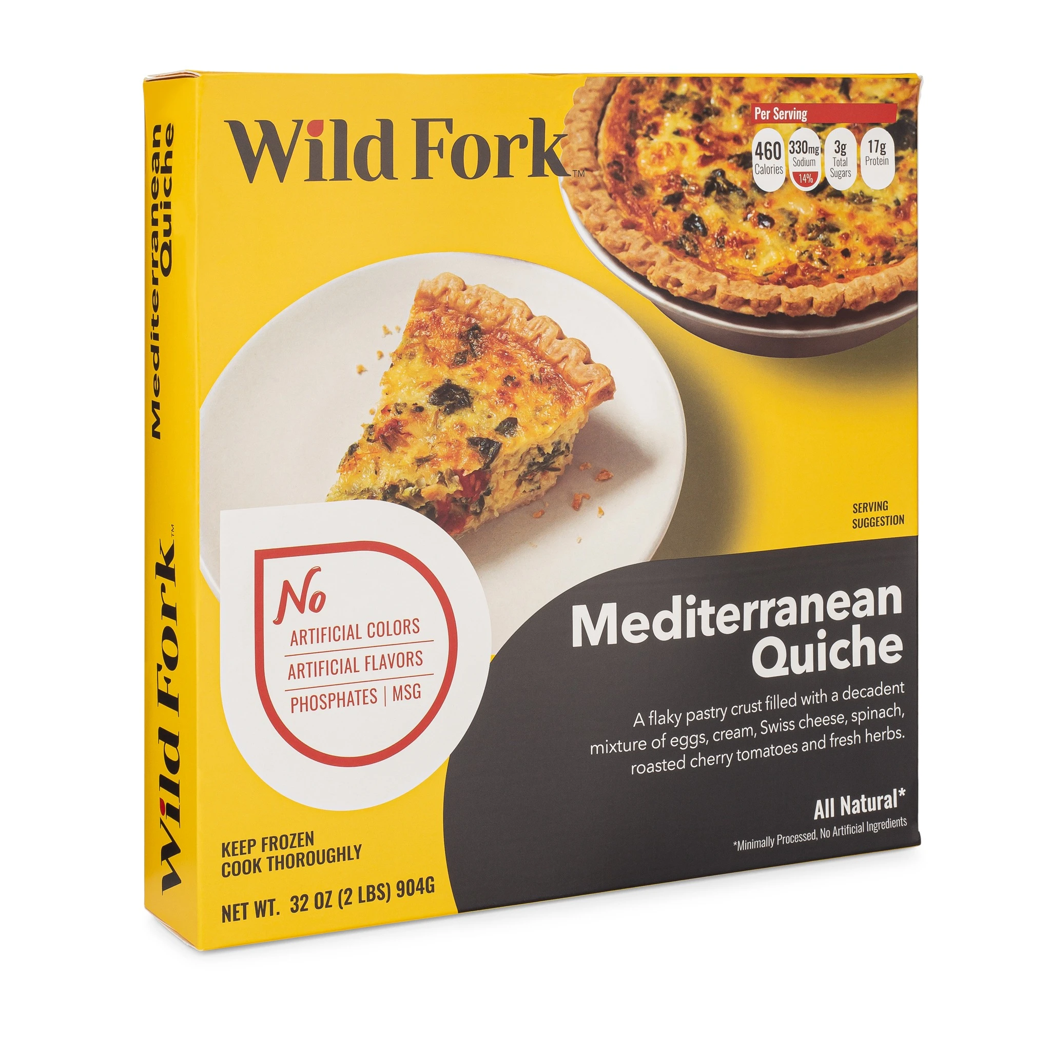 8071 WF PACKAGED MEDITERRANEAN QUICHE READYMEAL