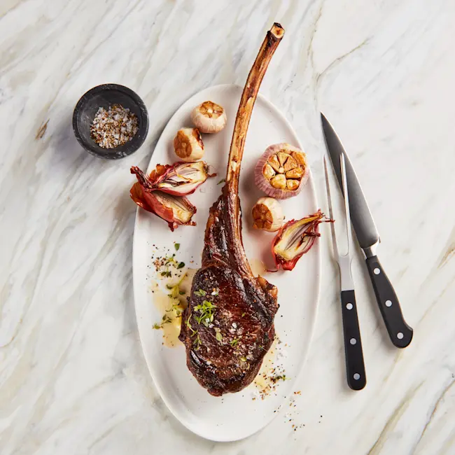 WFC 8231 Bison Steak FrenchedBIRibeye Lifestyle