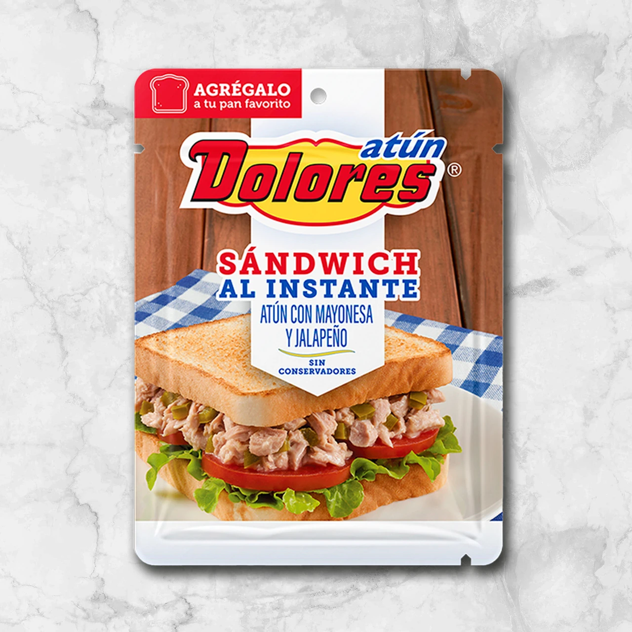 82076 WFmex Packaged ATÚN CON MAYONESA Y JALAPEÑO POUCH 74G Secos