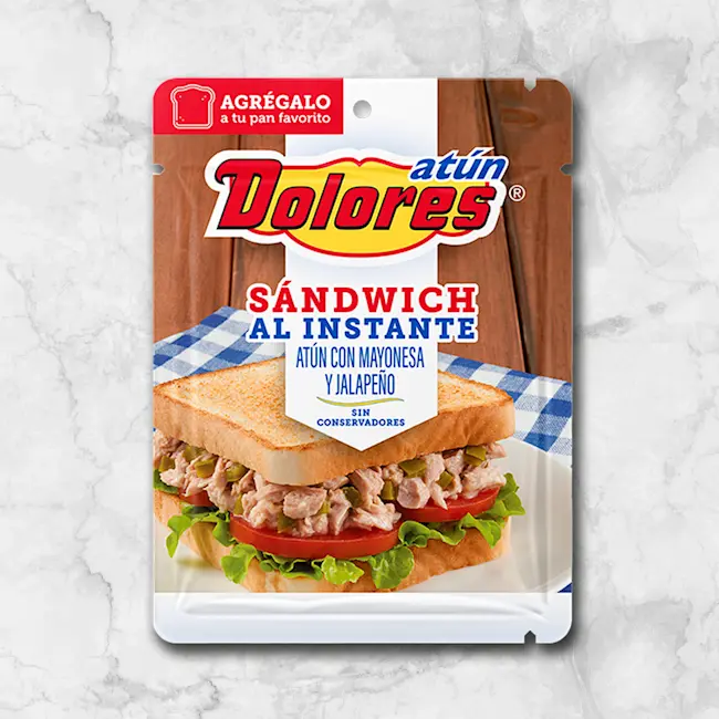 82076 WFmex Packaged ATÚN CON MAYONESA Y JALAPEÑO POUCH 74G Secos