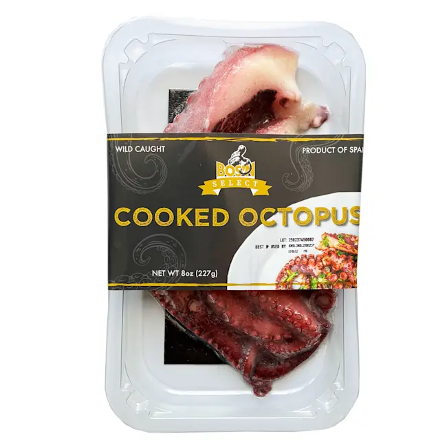 6217 PACKAGE FRONT Fully Cooked Octopus Tentacles