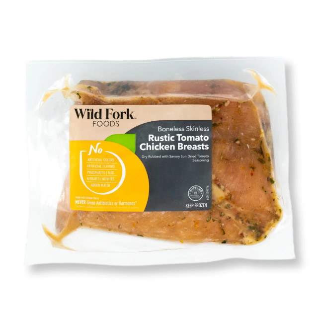 4504 WF PACKAGED Rustic Tomato Seasoned Chicken Breasts Poultry