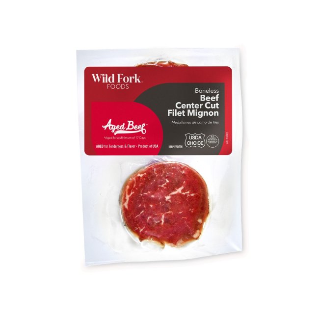 1186 WF PACKAGED USDA Choice Beef Center Cut Filet Mignon Beef