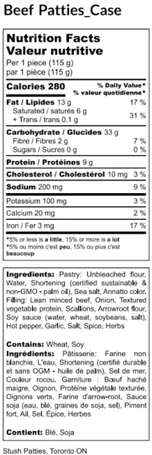 22057 NFT Jamaican Beef Patties