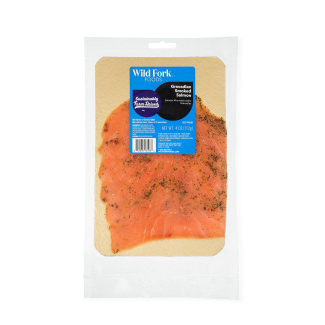 6103 WF PACKAGED Gravadlax Smoked Salmon Seafood