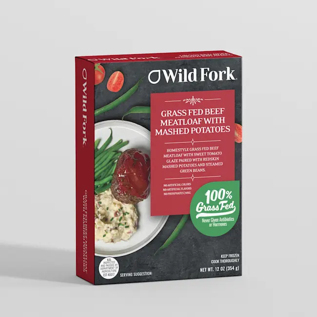 8082 WF PACKAGED Homestyle Meatloaf Grass Fed READY MEAL
