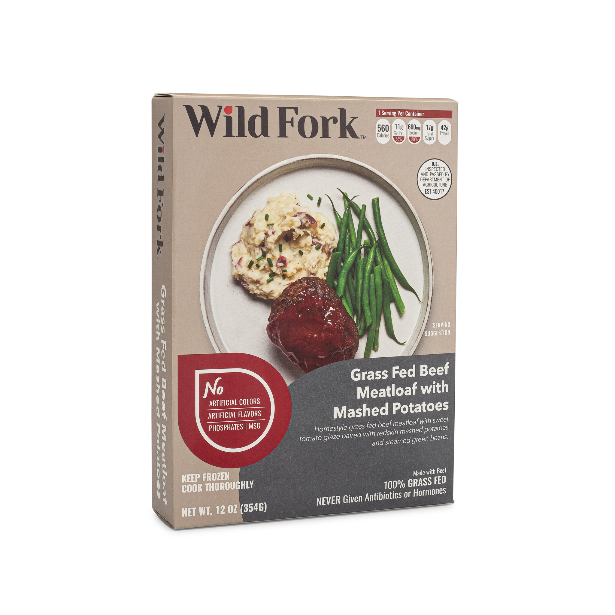 8069 WF PACKAGED Homestyle Meatloaf Grass Fed READY MEAL