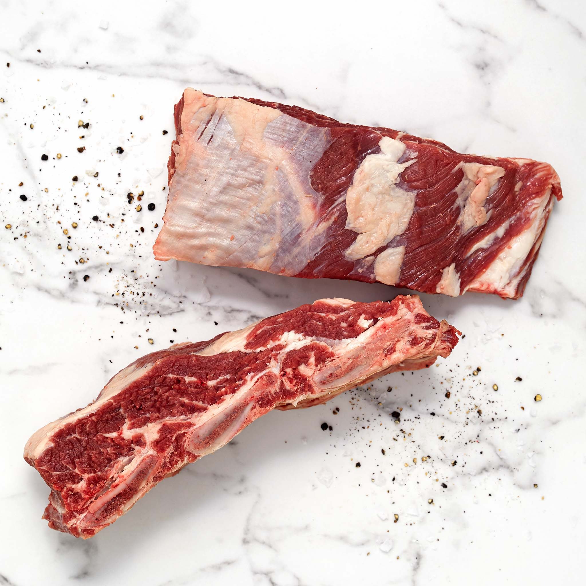 1412 WF RAW USDA Prime Bone-In Beef Thick-Cut Short Ribs beef