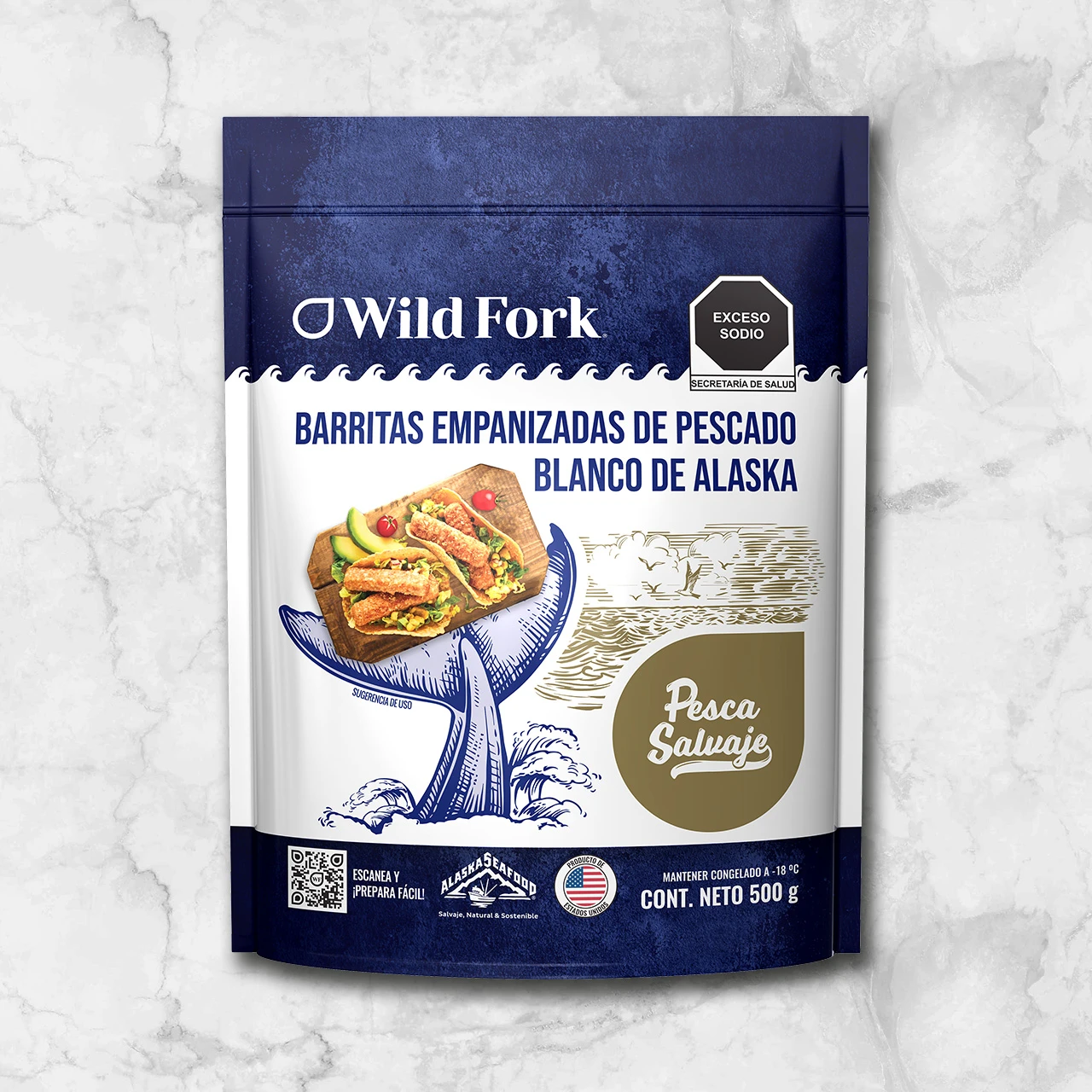 81937 WFMex Packaged BARRITAS EMPANIZADAS DE PESCADO BLANCO DE ALASKA Pescados