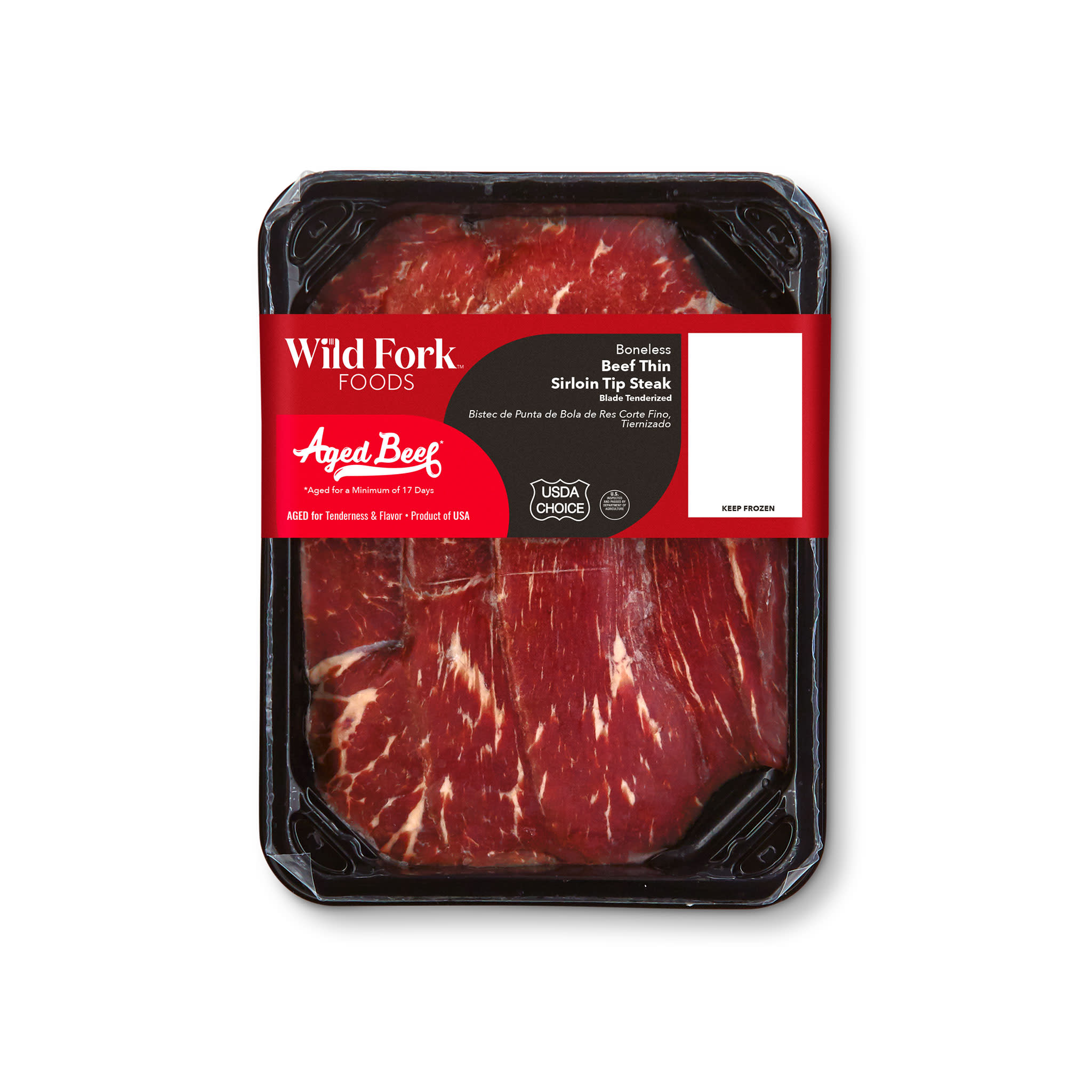 1146 WF PACKAGED USDA Choice Beef Thin Sirloin Tip Steak Beef