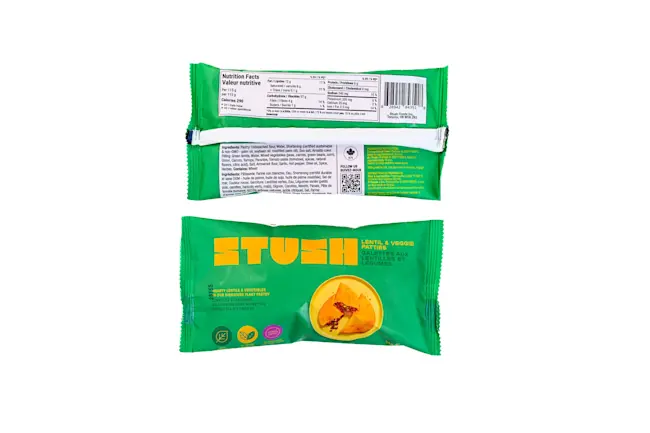 22059 Packaging Jamaican Lentil & Veggie Patties