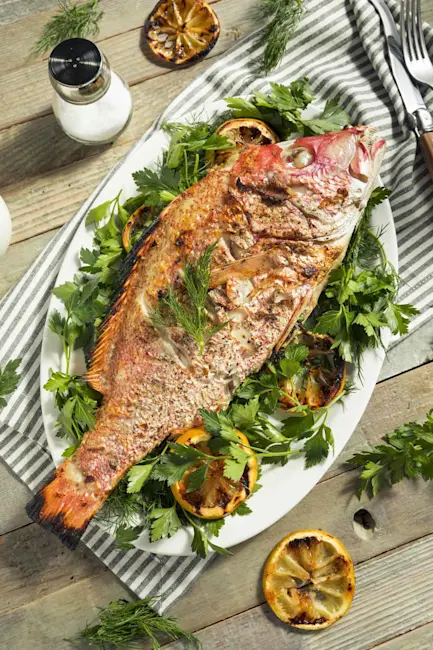 6402 COOKED Whole Red Snapper