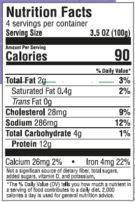 6223 NFT Razor Clam 14.1oz VS Tray