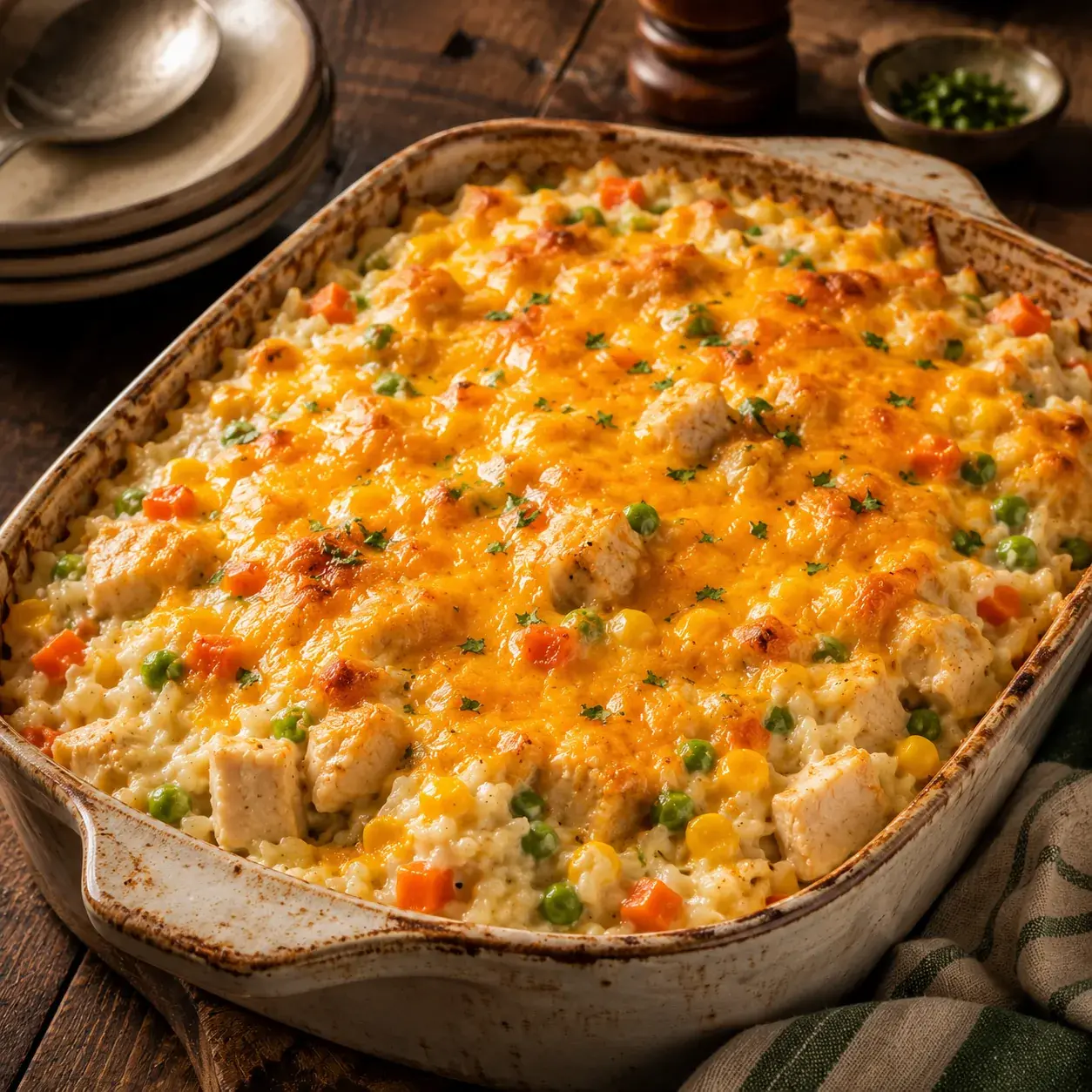 Creamy Chicken & Rice Casserole