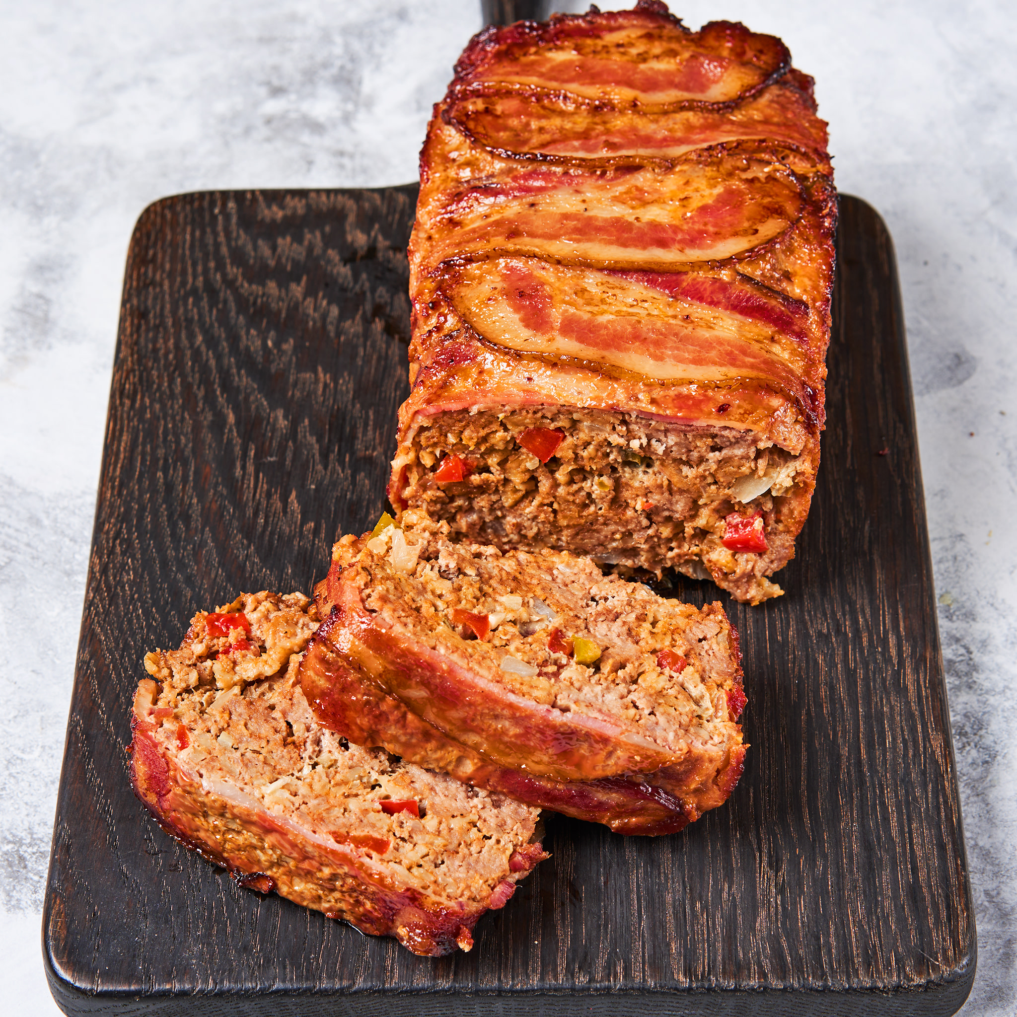 Meatloaf Mix topped with Bacon 005
