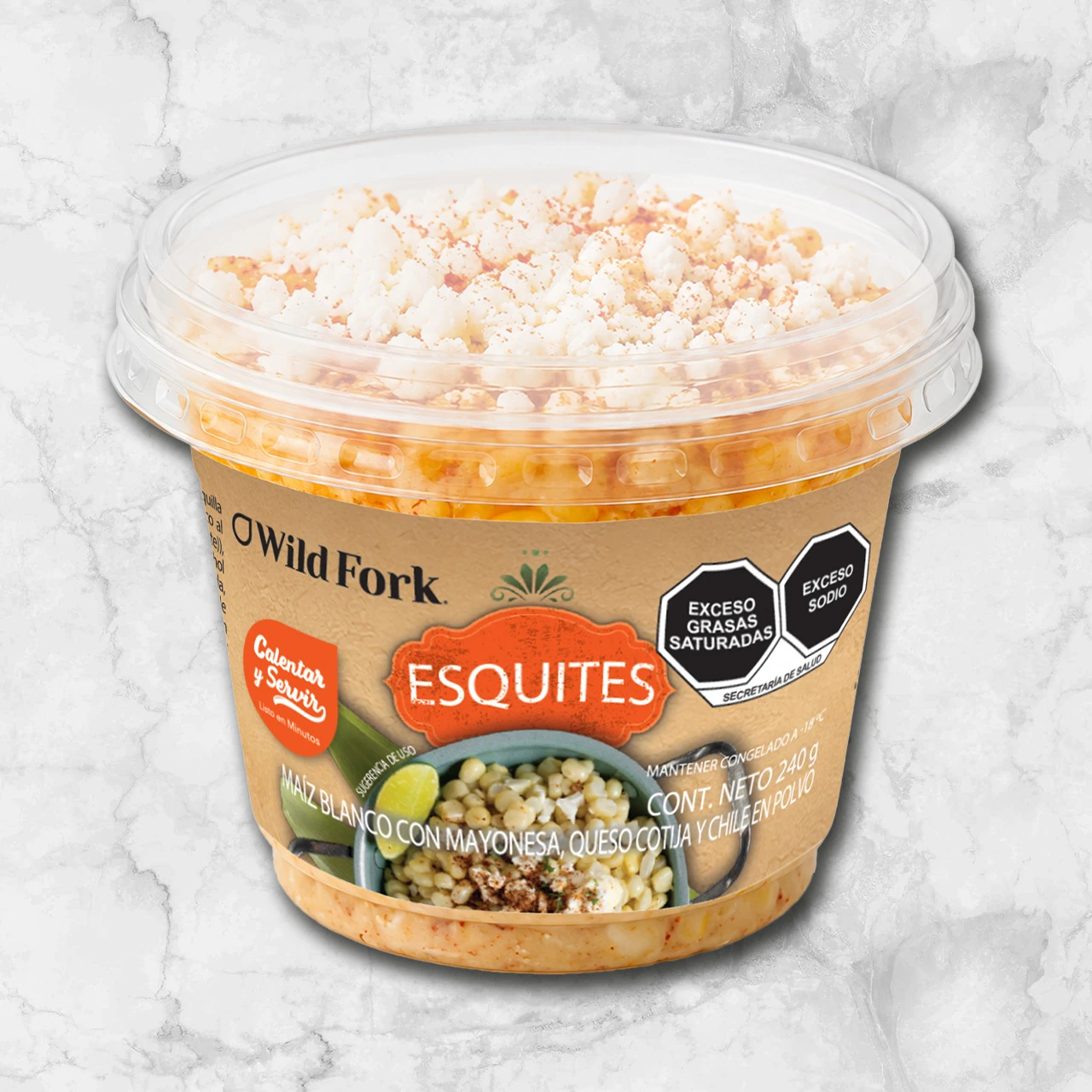 82439 WFMex Packaged ESQUITES WF 240G PLatillos Listos
