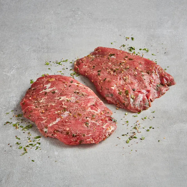 WFC 6608 NB Veal Bavette Seasoned Raw