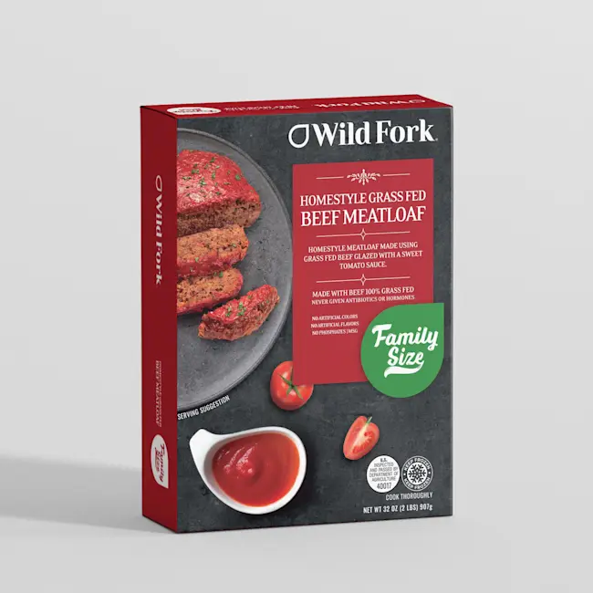 8069 WF PACKAGED GRASS FED BEEF MEATLOAF READY MEAL