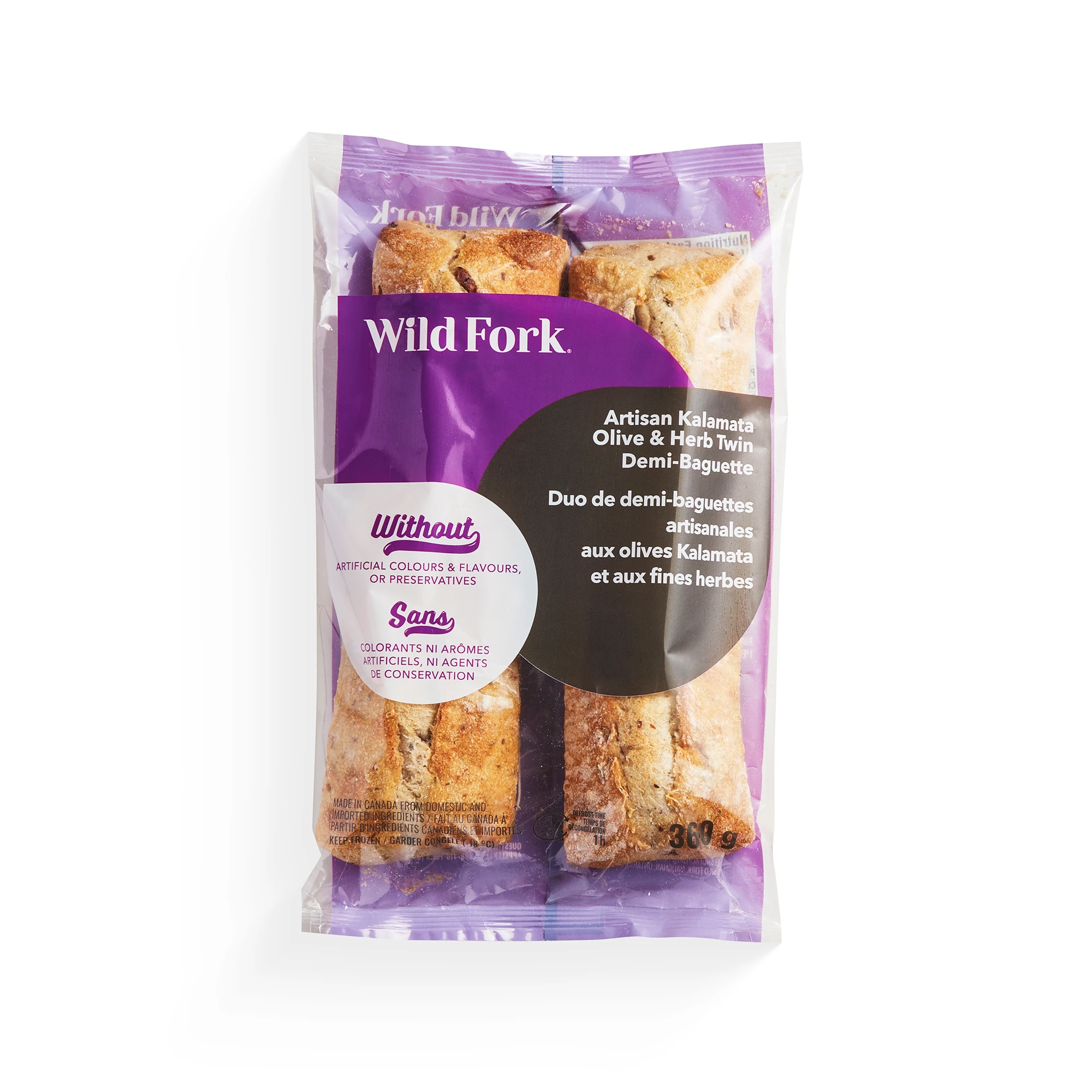 WFC 4526 Bakery TwinDemiBaguettesOlive PD