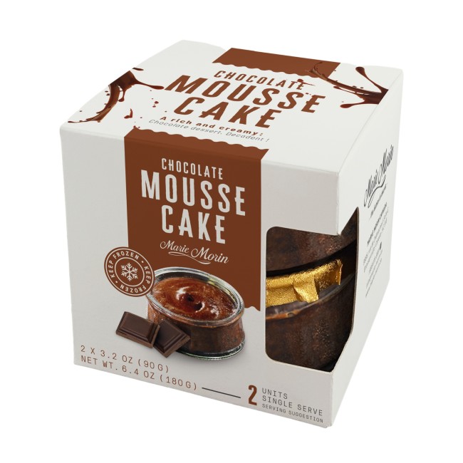 7030 WF PACKAGED Chocolate Mousse Cake - Marie Morin Breads, Appetizers & Desserts