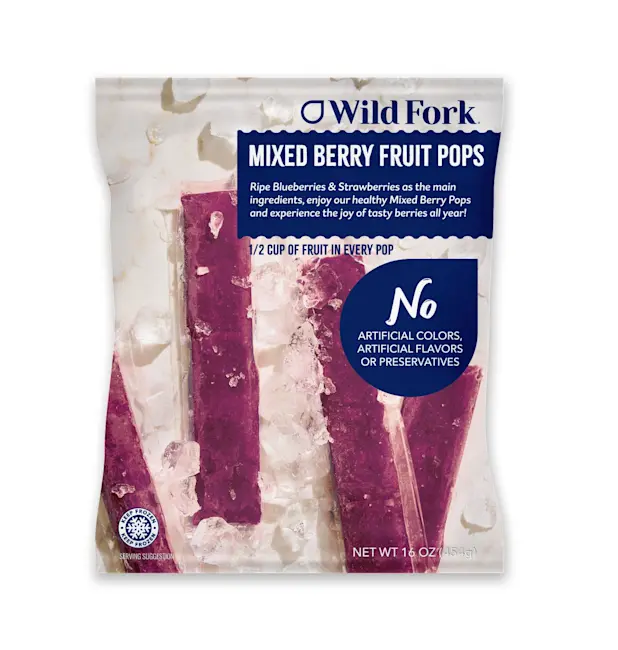 7400 PACKAGED Mixed Berry Fruit Pops