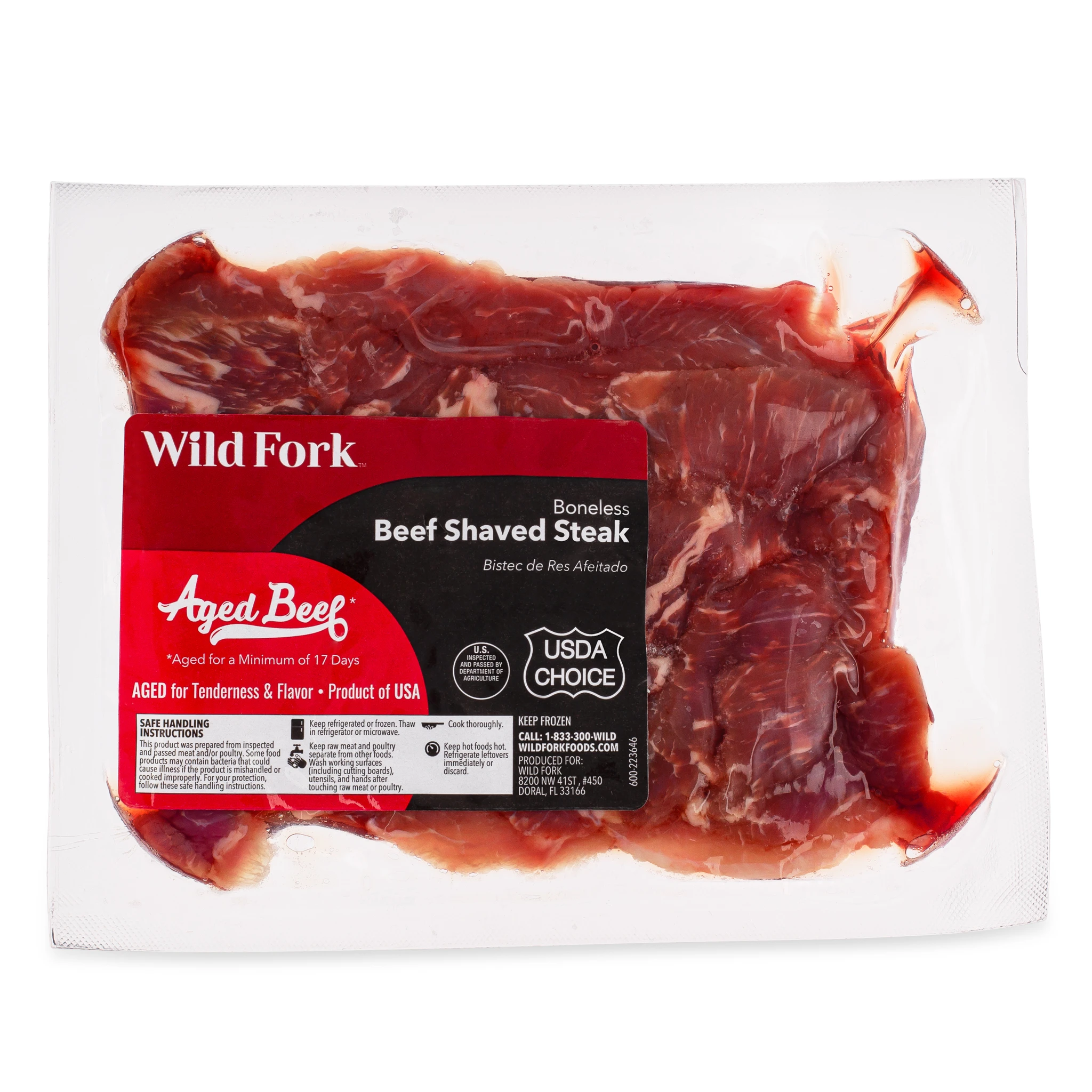 1124 WF PACKAGED BEEF SHAVED STEAK BEEF