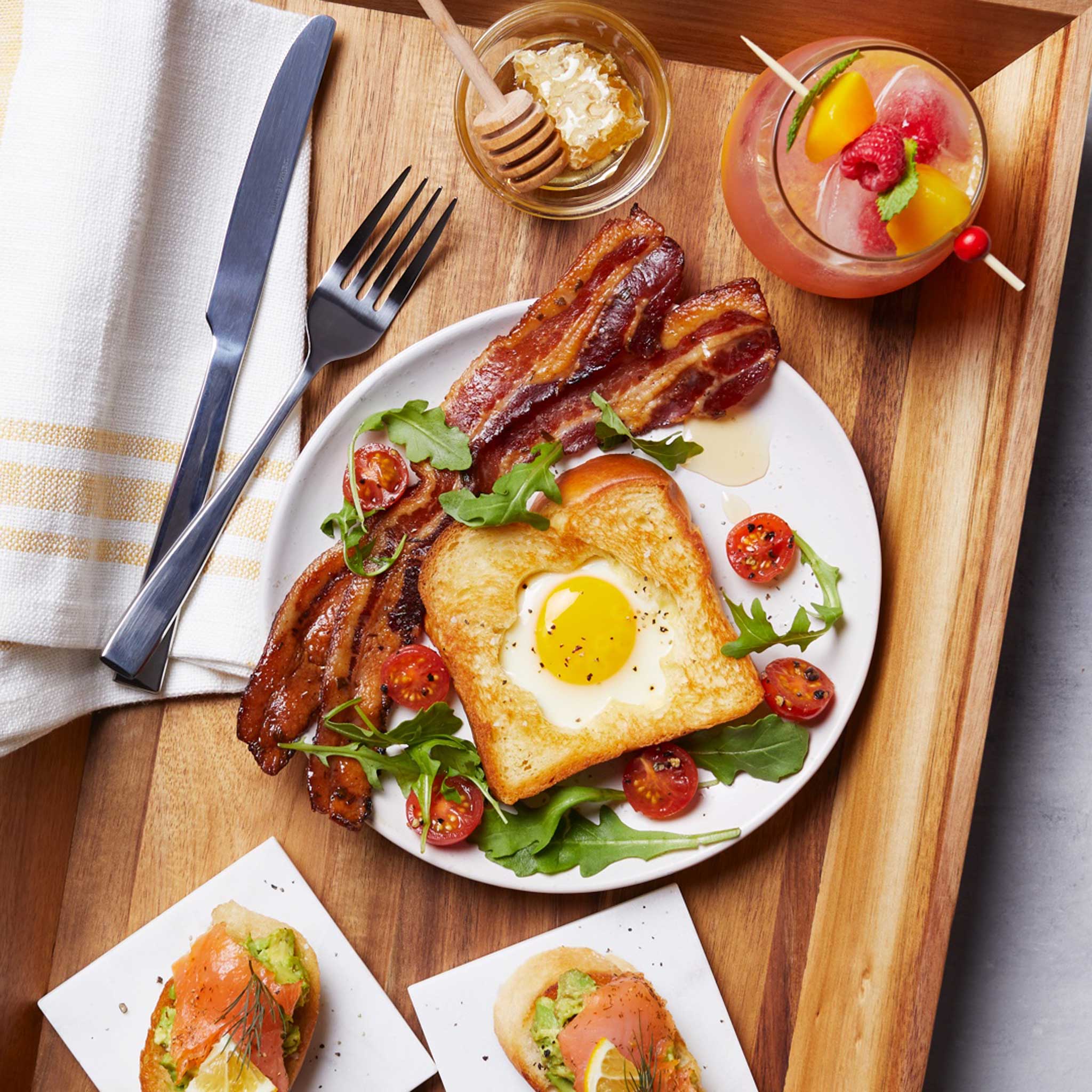 Toaster Oven Egg-In-A-Hole — The Skinny Fork