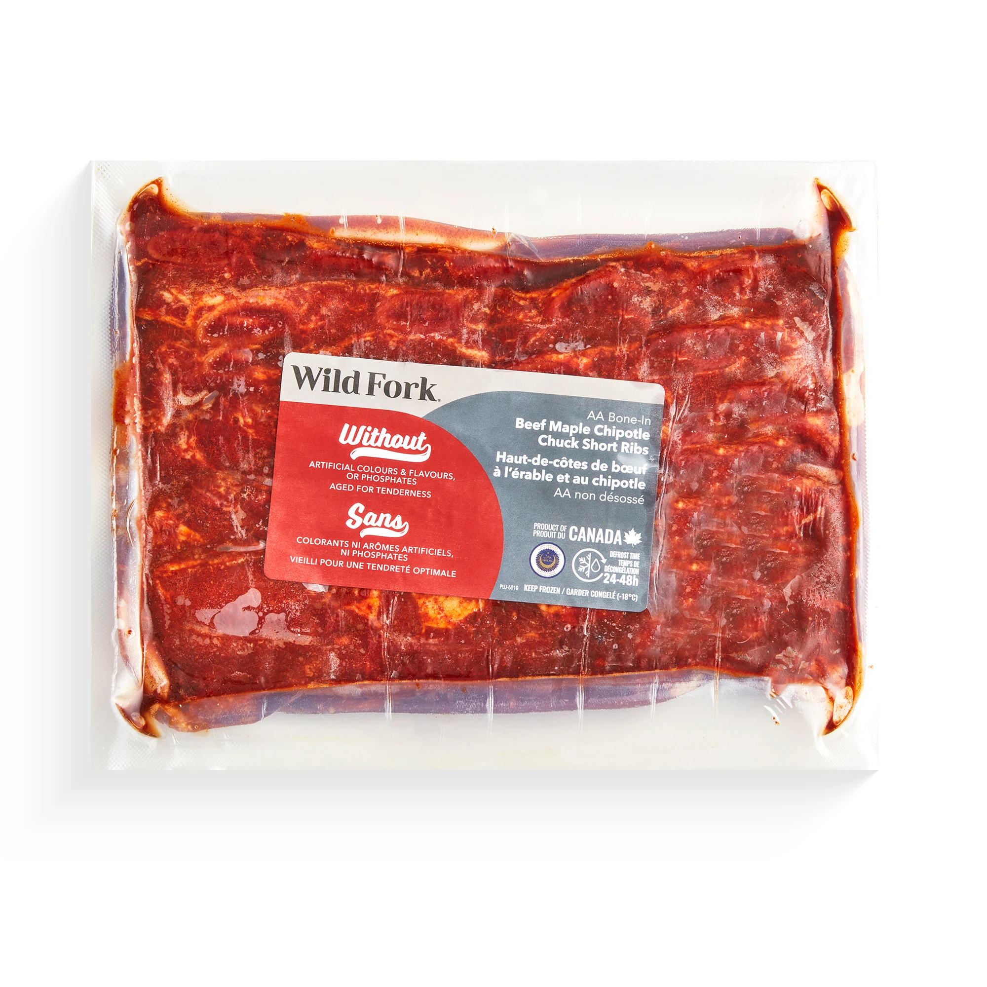WFC 6010 Beef Chuck Short Ribs MapleChipotle BoneIn PD