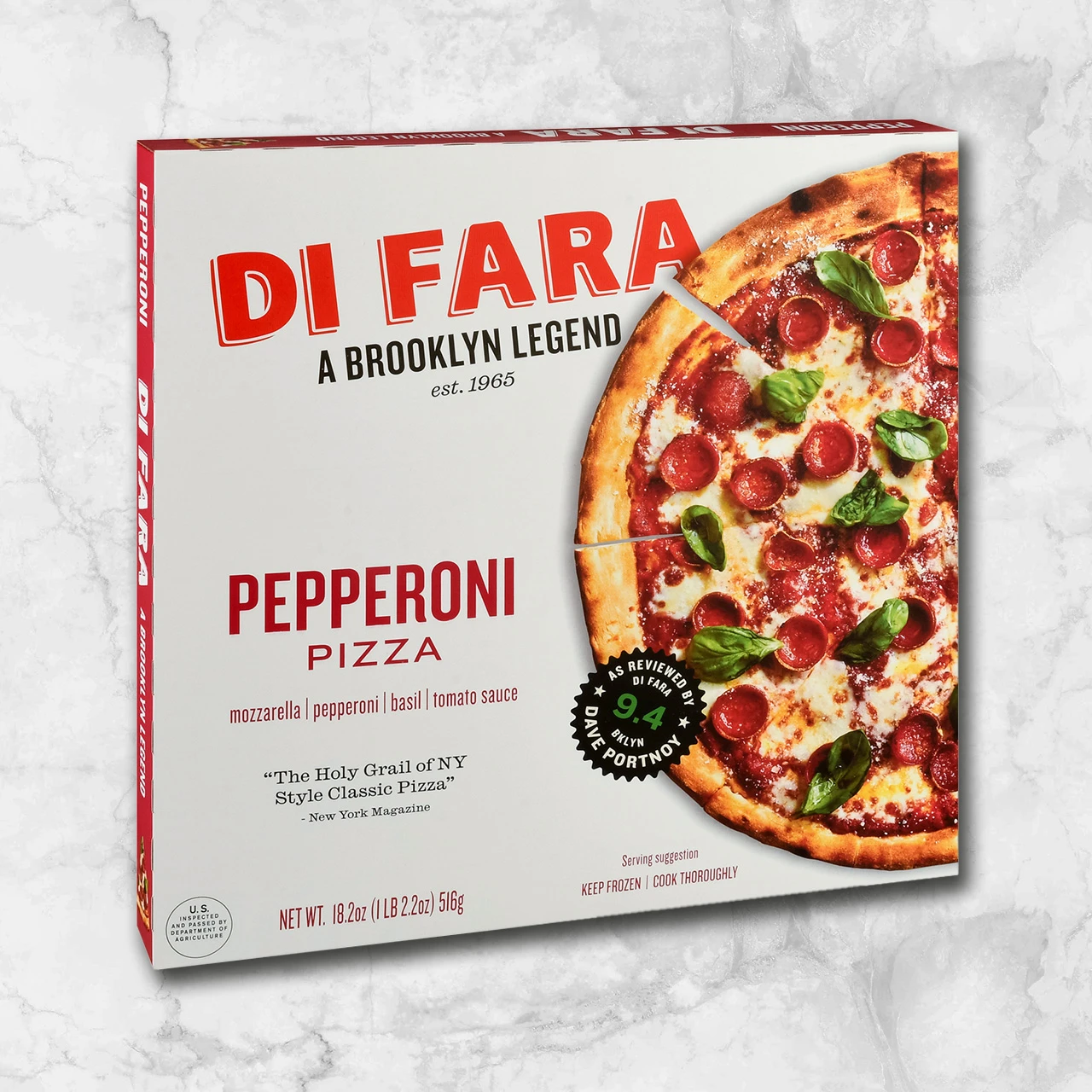 82048 WFMex Packaged PIZZA DE PEPPERONI DI FARA 516g Platillos Listos