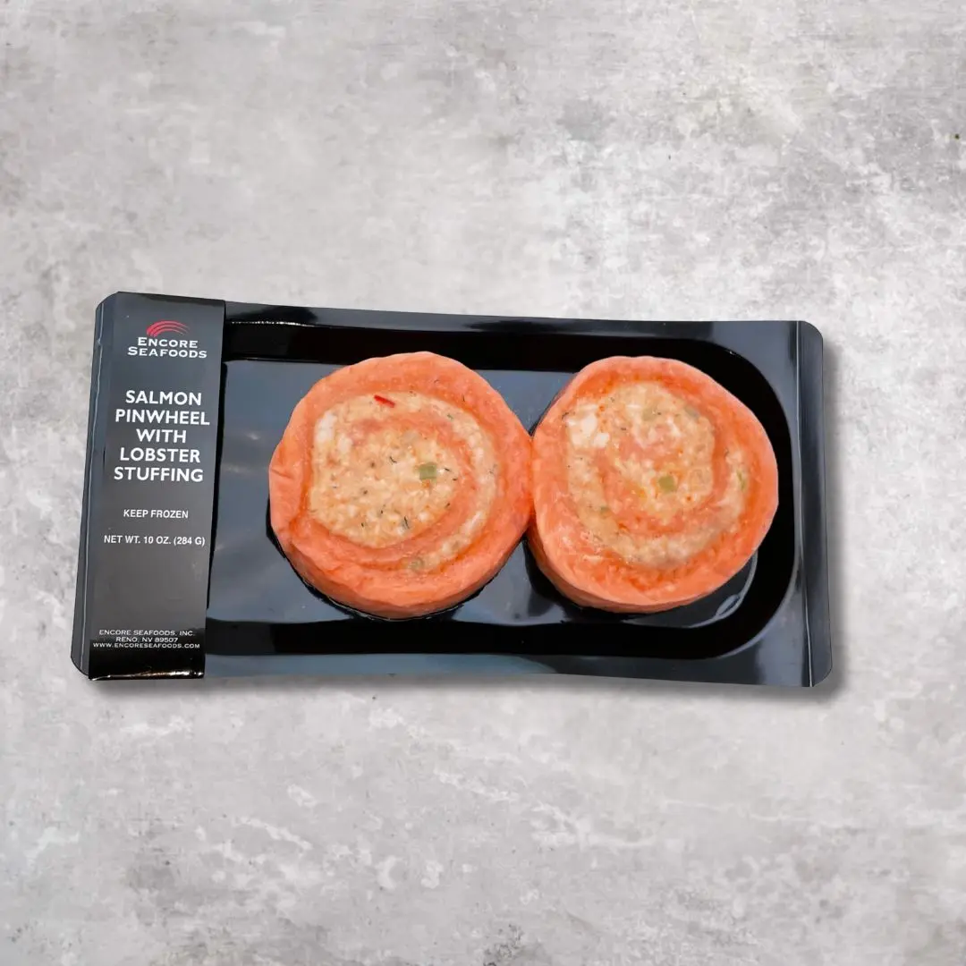 6350 PACKAGED Salmon Pinwheel with Lobster Stuffing