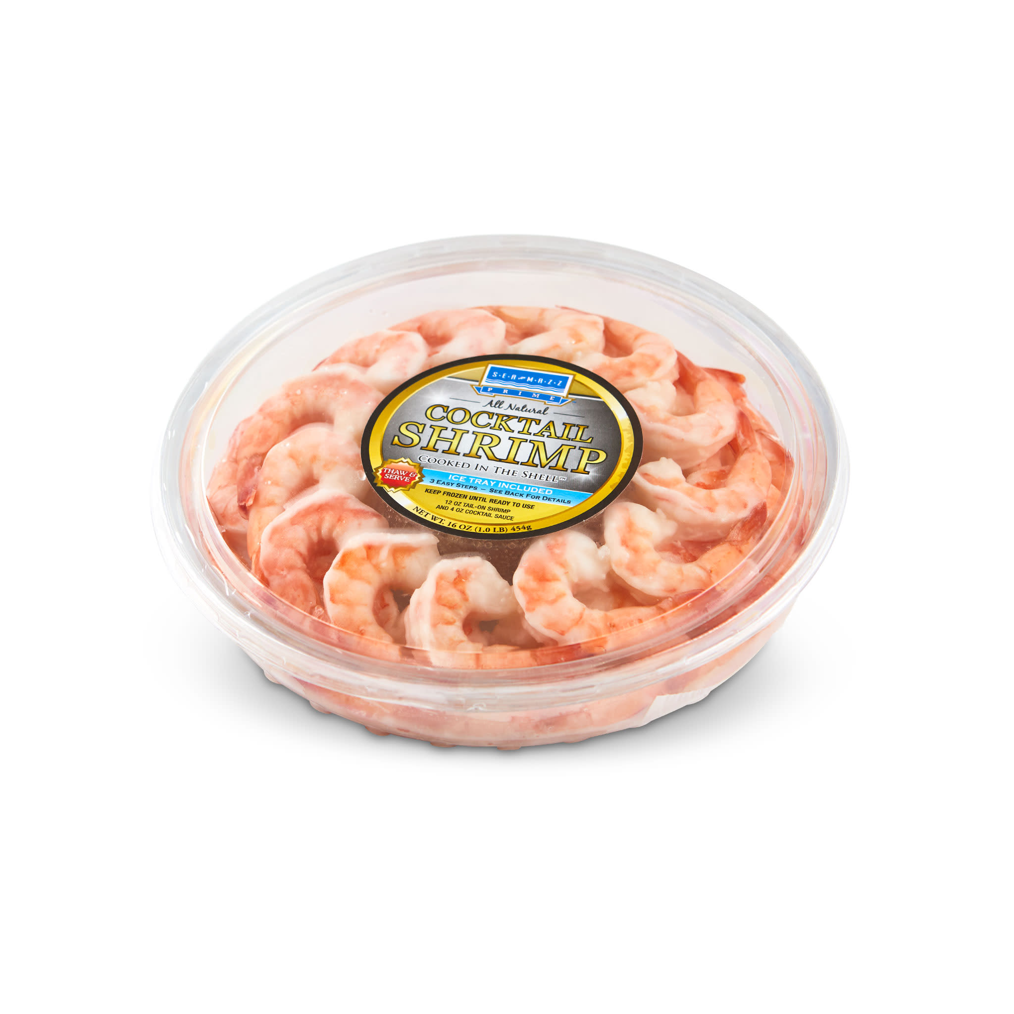 6050 WF PACKAGED Fully Cooked Cocktail Shrimp Ring - Seamazz Seafood