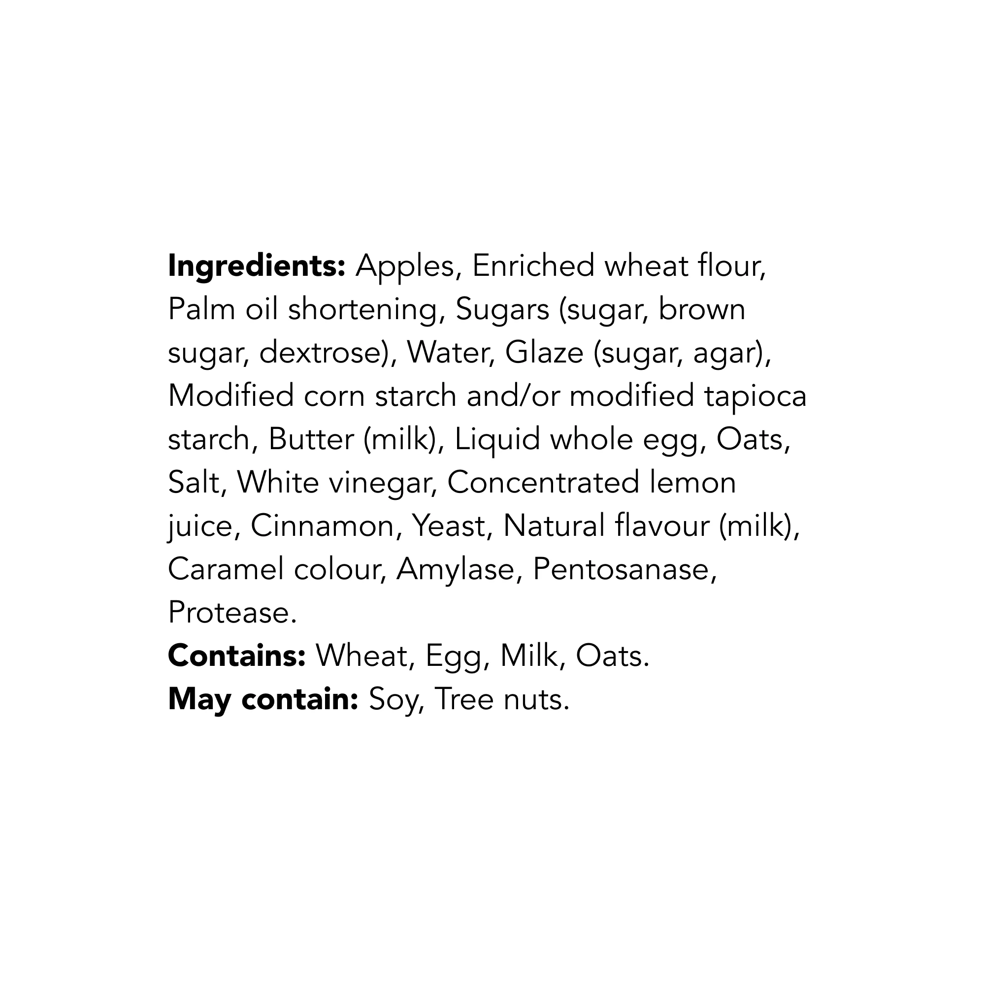 WFC 3811 NB ValueAdd AppleBlossom Ingredients