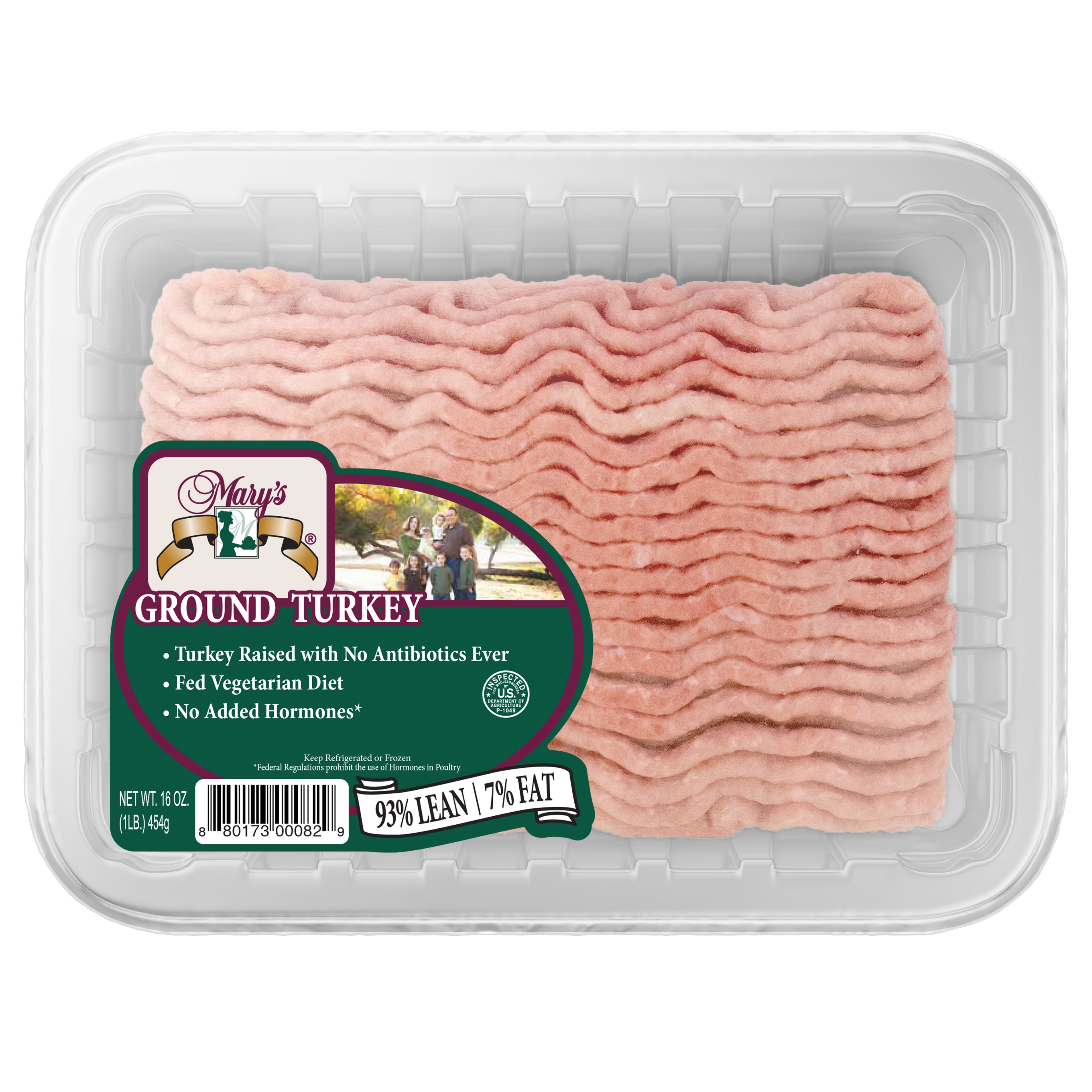 Antibiotic Free Ground Turkey 93% Lean 1 Lb | Wild Fork Foods