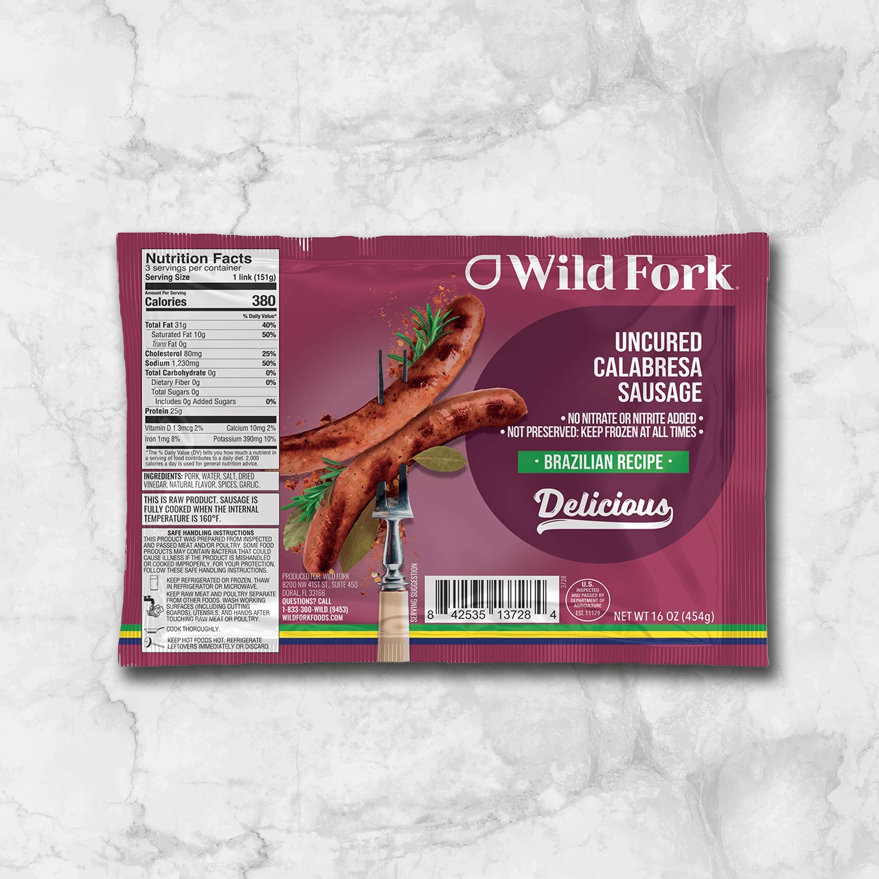 81613 WFMex Packaged CHORIZO BRASILEÑO CALABRESA Acompañamientos