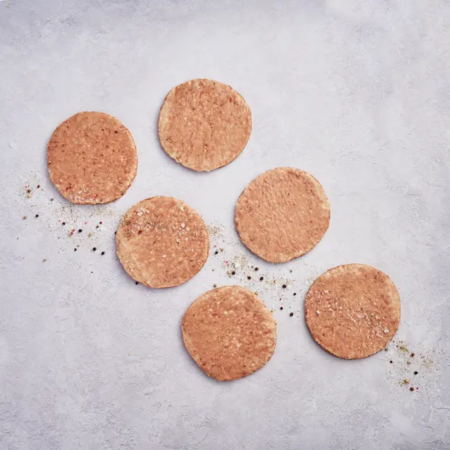 WFC 9094 Grinds Beef Burgers RAW