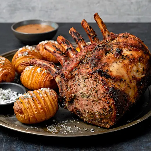 3114 WF PLATED pork rib rack Pork