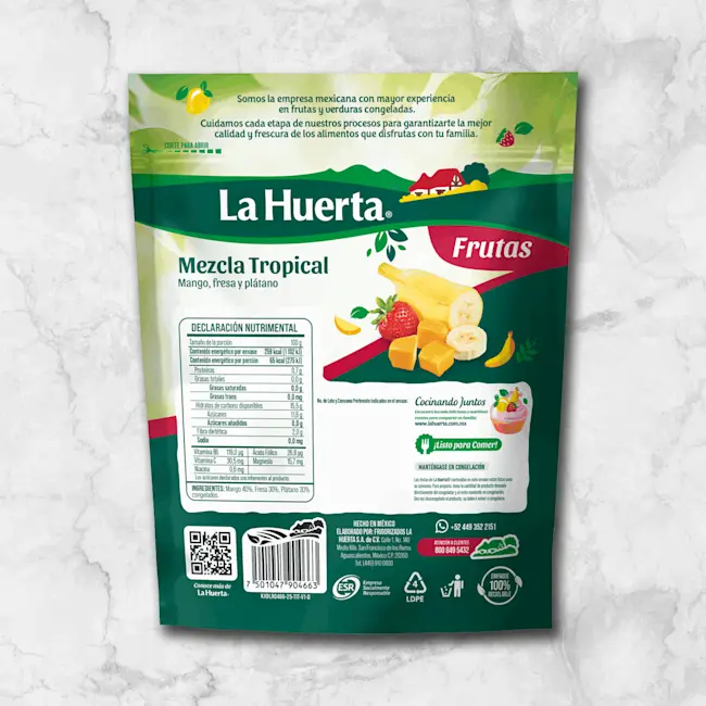 82351 WFMex Packaged MEZCLA TROPICAL LA HUERTA 400G Frutas-1 (1)