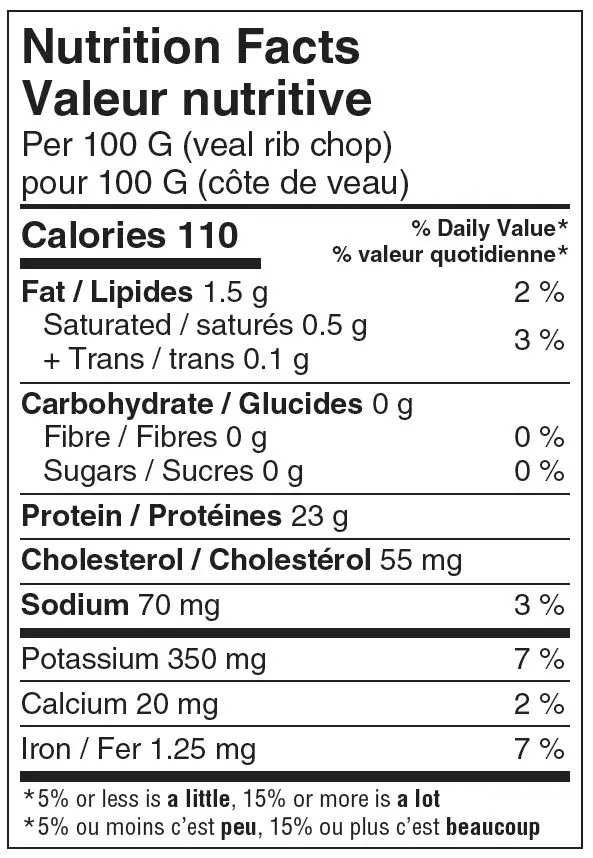 WFC 6605 NB Veal RibChop Frenched NFT