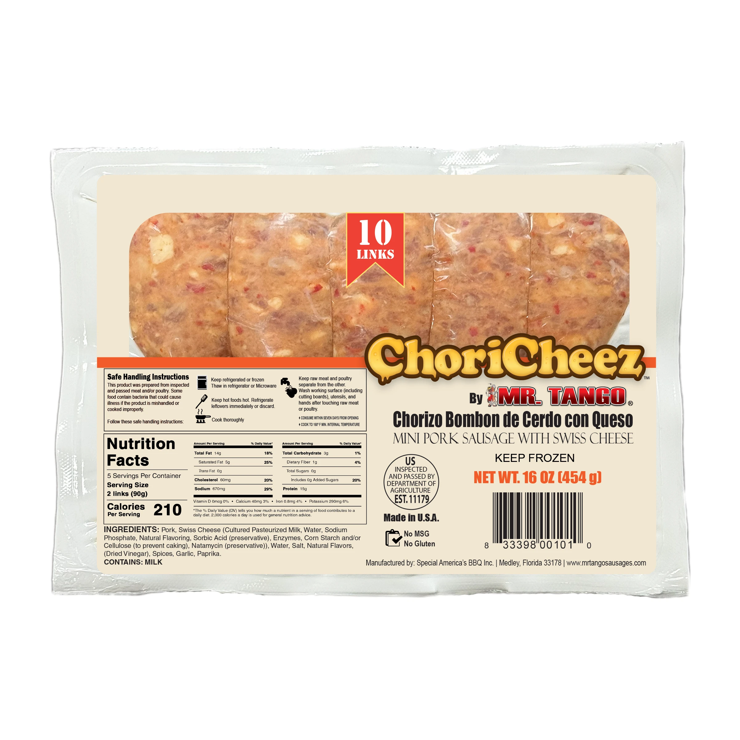 Bombon Sausages with Cheese - ChoriCheez