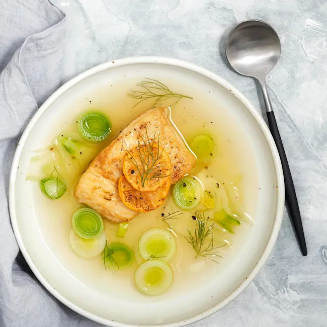 WFC 5038 Seafood Halibut Portion Lifestyle