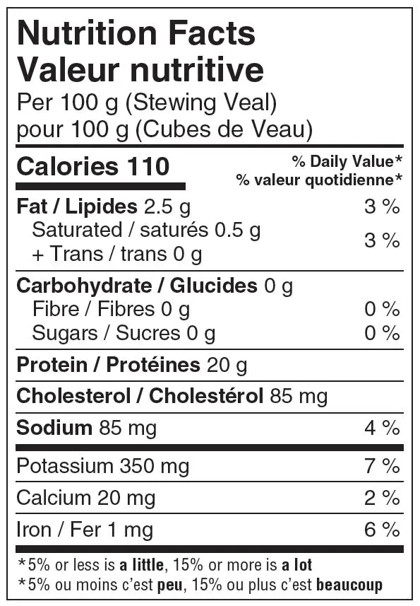 WFC 6601 NB Veal StewCubes NFT