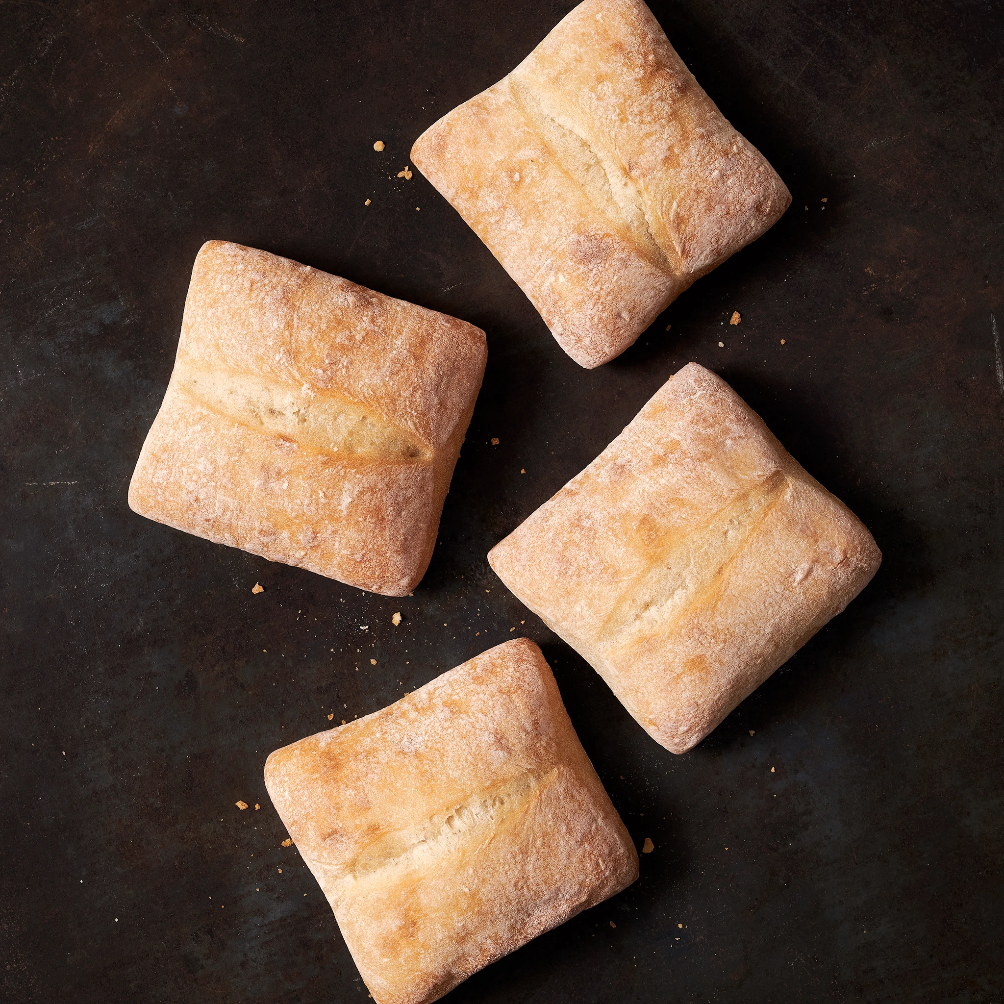 WFC 4512 Bakery CiabattaSandwichBun Raw