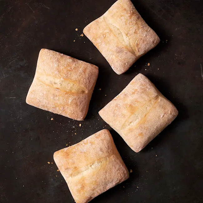 WFC 4512 Bakery CiabattaSandwichBun Raw