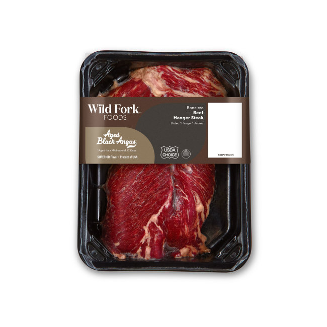 1202 WF PACKAGED USDA Choice Black Angus Beef Hanger Steak Beef